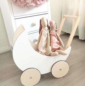 <span class=keywords><strong>Carrello</strong></span> Giocattolo in Legno Bianco Ecologico per Imparare a Camminare, Gioco per Bambini in Vendita - Product Image 2