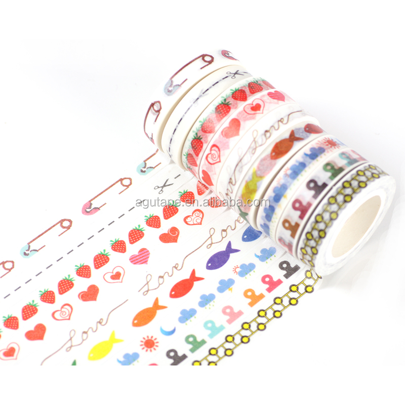 Новый шаблон 8 мм * 10 м японская мочалка лента с красивым милым дизайном