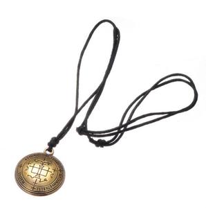 GX008 Huilin Jewelry Sigil of the Arcángel <span class=keywords><strong>GABRIEL</strong></span> amuleto collar de cuerda negra - Product Image 3