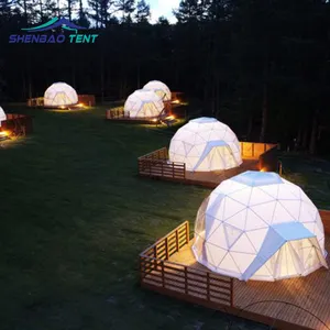 Customized Factory Price glamping Tent transparent tent Igloo dome Geodesic Dome safari tents dome house for sales