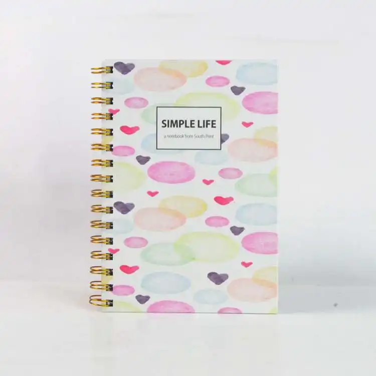 Customized Wholesale High Quality Durable Personal Creative Diary Spiral Notebook