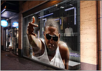Pantalla Led Intérieur Affichage Transparent Led Écran 500*1000mm P3.91 Publicité Panneaux Vidéo Numérique Led Mur Affichage