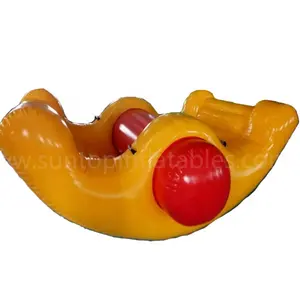 good sales tandem inflatable teeterboard floating water toy on the water