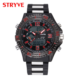 Orologio Sportivo da Polso STRYVE per <span class=keywords><strong>Uomo</strong></span>, Impermeabile, Moda, LED Digitale, Cinturino in <span class=keywords><strong>Silicone</strong></span> - Product Image 2