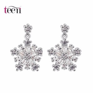 Teemi 2015 <span class=keywords><strong>las</strong></span> mujeres de moda de la versión coreana de la nueva manera caliente Accesorios de diseño copo de nieve pendientes c - Product Image 1