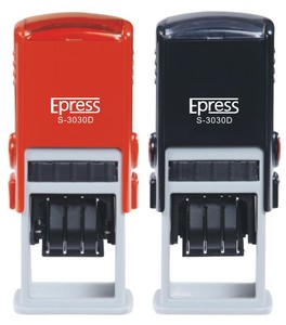 Epress <span class=keywords><strong>Sqaure</strong></span> 30 x 30 mm automático sello fechador, doble sellos fechadores - Product Image 1