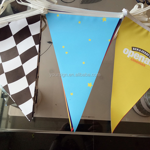 Backstroke kustom dan bendera kolam renang tali Bunting promosi dicetak bendera tali panji dengan logo cetak kustom