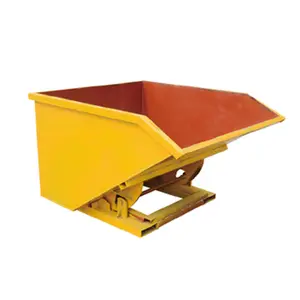 Workshop collapsible self dumping stone waste container dumpster waste bin