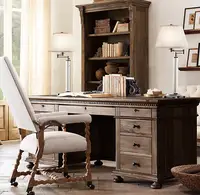 Design de luxo desks curvados de madeira para escritório ou casa