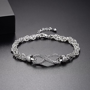 LUOTEEMI Thời Trang Twist Geometric Bracelet Bangles Cho Phụ Nữ Vàng-màu Pha Lê CZ Bracelet Đảng Jewelry Braceleiras Xung - Product Image 6