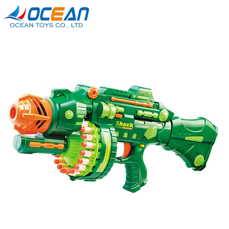 Toksik Olmayan plastik pil işletilen oyuncak tabanca hava yumuşak OC0101241