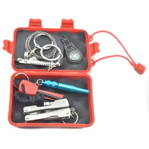 Survival Kit Acil SOS için Survive Aracı Paketi Kamp Yürüyüş Avcılık Bisiklet Tırmanma Seyahat ve Acil