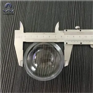 Diâmetro 66mm ópticas de vidro côncavo lente anesférica para coonvex cob de Alta baía Luz