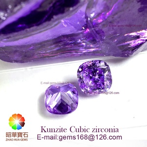 Coussin pierre précieuse de qualité supérieure, améthyste, Kunzite, zircone cubique, lavande, cz - Product Image 2
