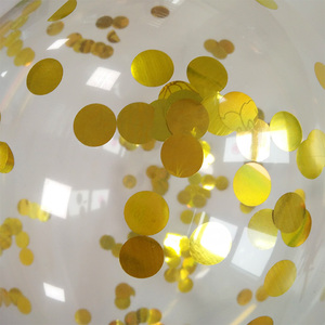 Ballons confettis transparents en forme d'étoile, bon marché, 12 pouces, 2.8, 2.5g, coeur rond en forme d'étoile, remplissage de papier, gaz à hélium, globos gonflables, confettis - Product Image 3