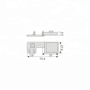 Charnière invisible pour <span class=keywords><strong>porte</strong></span> et placard en verre, accessoire en alliage de zinc, haute qualité - Product Image 3