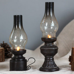 Portacandele Creativo Fatto a Mano a Forma di Lampada a Cherosene <span class=keywords><strong>Vintage</strong></span> di Piccole Dimensioni per Decorazioni Pasquali e Domestiche - Product Image 3