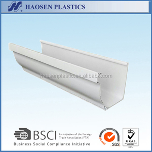 Gouttières en <span class=keywords><strong>PVC</strong></span> blanc sans soudure américaines, matériaux de construction - Product Image 3
