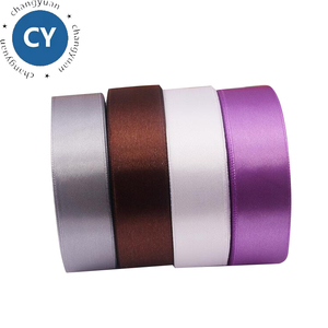 Vente en gros de <span class=keywords><strong>ruban</strong></span> de satin violet 100% polyester 1.5 cm 5/8 pouces satin à face unique pour la fabrication de fleurs de rosette - Product Image 6