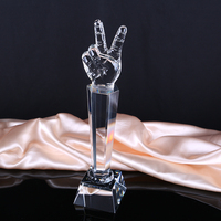 Personnalisé Personnalisé Cristal Victoire Trophée Cristal Musique Voix Coupe Ligue Prix du Concours