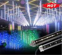 12V 24V 64Leds/M DMX512 360 Degrés lumineux DMX Artnet Contrôle RGB Numérique Tube Led Meteor Lumière