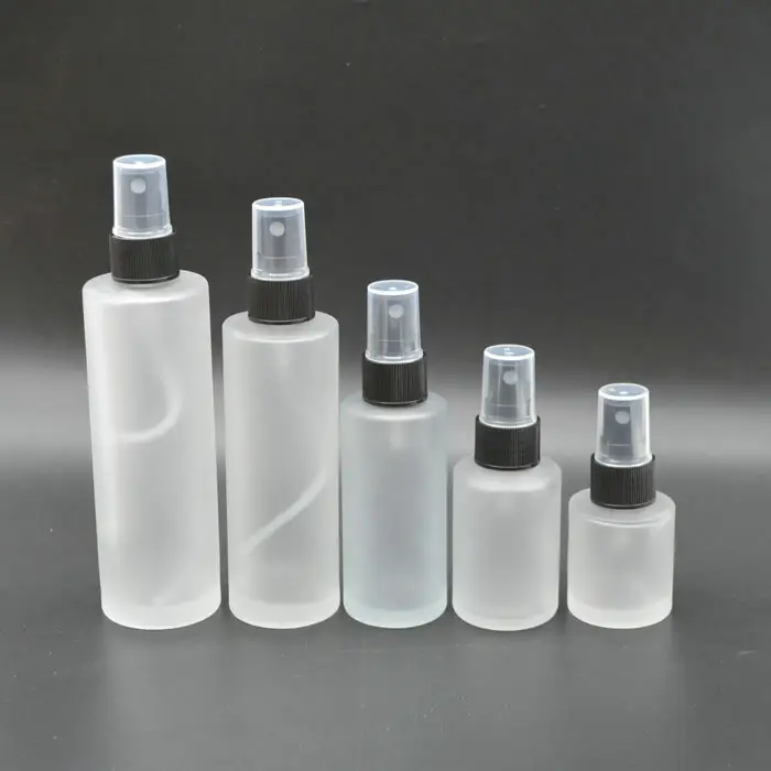 10Ml 20Ml 30Ml 50Ml 80Ml 85Ml 100Ml Frosted Parfum Glazen Fles Met Plastic black Spray