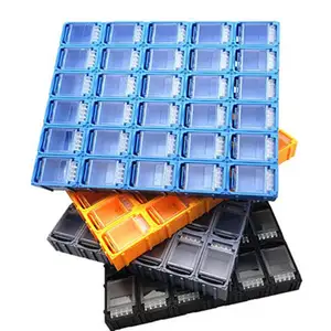 Chống-Tĩnh SMT Smd Linh Kiện Điện Tử Lưu Trữ Hộp Điện Trở Tụ Hộp Phụ Tùng Ô Chip