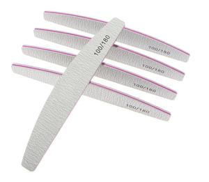 Limas de <span class=keywords><strong>uñas</strong></span> con logotipo impreso, pintauñas con arena, personalizadas, 180/180 <span class=keywords><strong>pies</strong></span> blancos, de alta calidad, el más vendido - Product Image 2