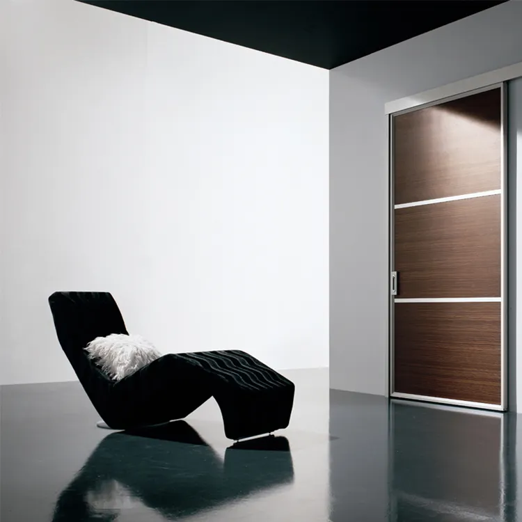 ES80 MDF крышка алюминиевая раздвижная дверь оборудование для деревянных дверей, раздвижные двери производитель Ningbo Tengyu