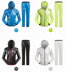 <strong>Light</strong> Weight <strong>Waterproof</strong> Fabric Mens Bicycle Rain Coat <strong>Jacket</strong> and Pants - Product Image 5