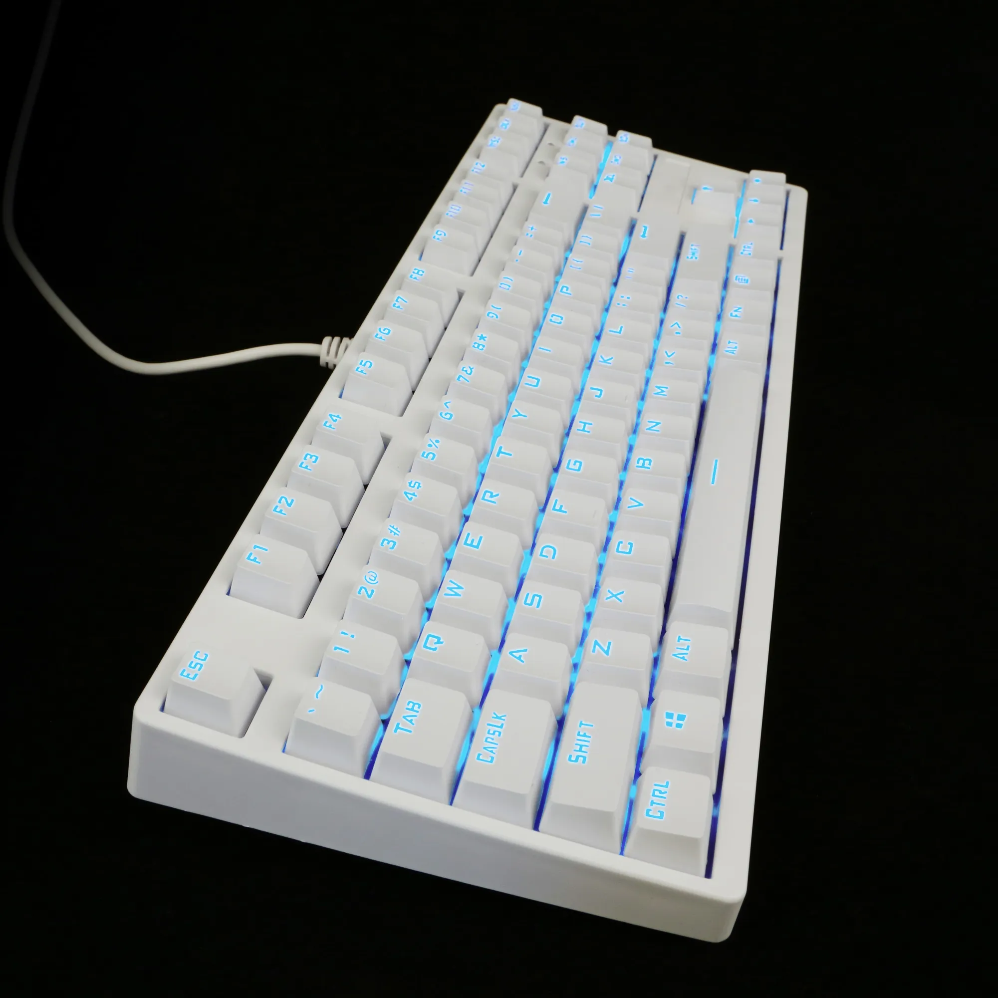 NKR Keyboard Mekanikal RGB Multi Warna, Kunci Konten Cherry MX Kailh