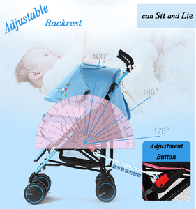 Nouveau assortie oxford matériel bébé poussette type parapluie poignée <span class=keywords><strong>landau</strong></span> pour bébé cadeau de noël poussette - Product Image 3