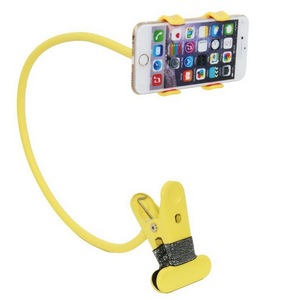 Support de pince de table métallique à bras long flexible rotatif à 360 degrés pour téléphone portable paresseux - Product Image 3