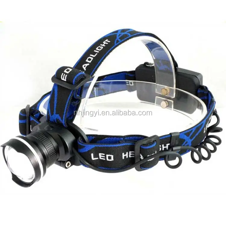 Hot selling on amazon led 10W aluminum zoom headlamp for camping walking fishing t6 rechargeable headlight