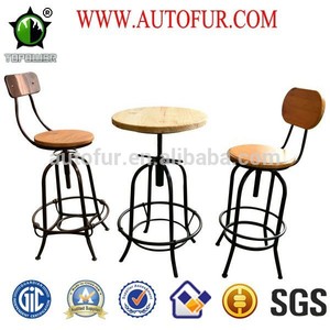 La industria Vintage madera y Metal <span class=keywords><strong>Toledo</strong></span> taburetes - Product Image 1