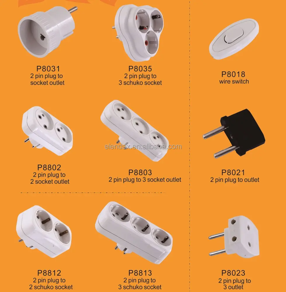 ABS factory european schuko plug