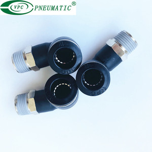 Codo Neumático <span class=keywords><strong>de</strong></span> Plástico Macho <span class=keywords><strong>de</strong></span> 90 Grados para Tubo Métrico <span class=keywords><strong>de</strong></span> 8mm (PL 1/4), Conector Rápido - Product Image 2