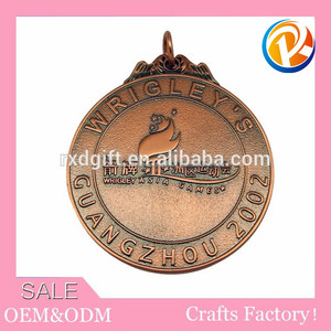 Специальная металлическая промо-круглая форма бронза старый медаль - Product Image 1