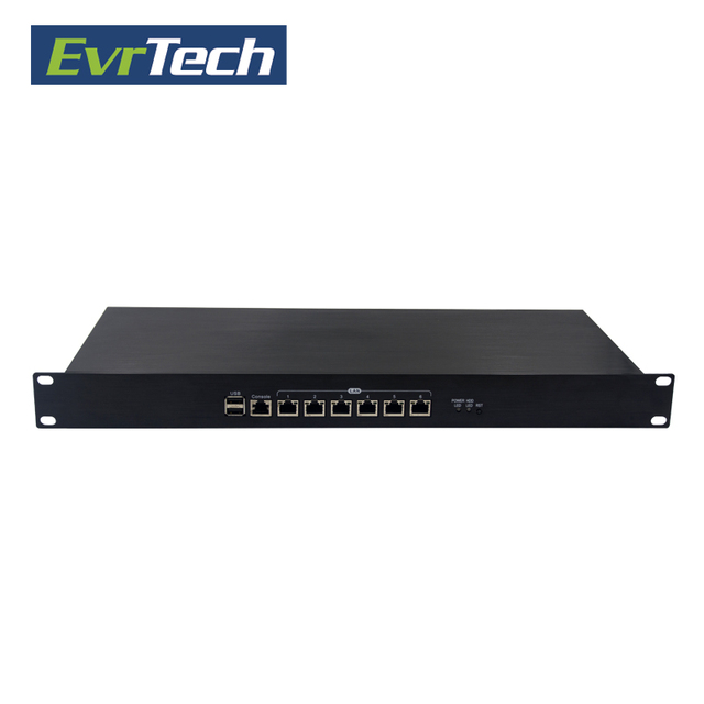 19 Inch Rack Mount Chassis Enclosure Server J1900 Fanless 6 Lan Firewall Router 1U