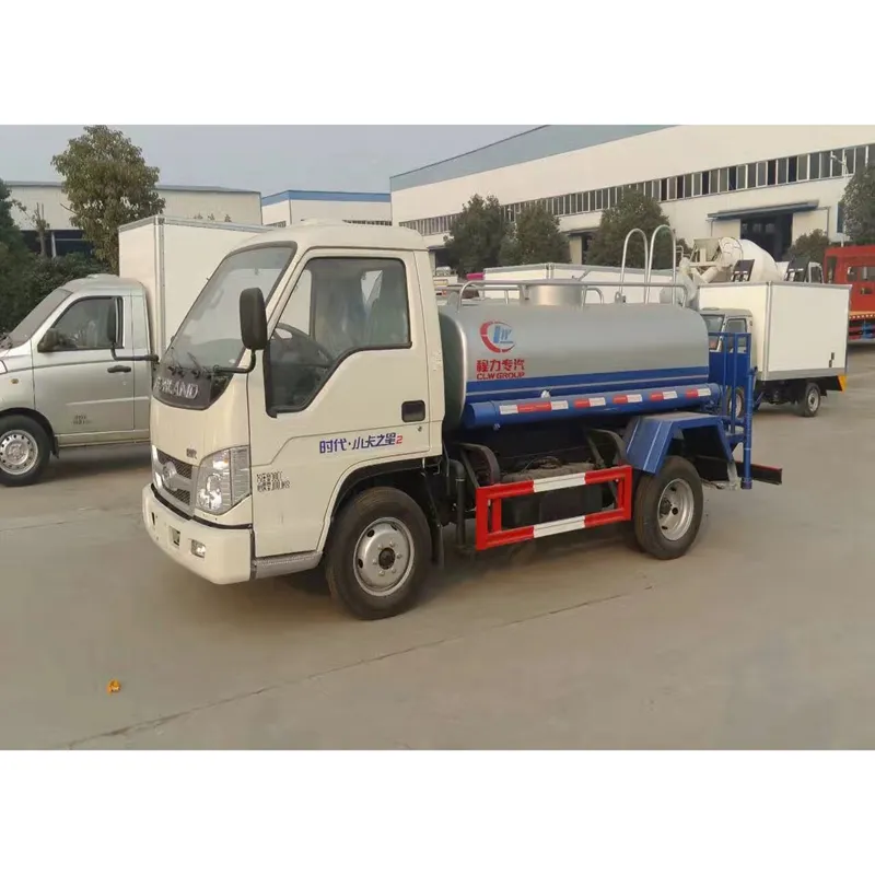 China make CLW milk tank truck 3000L drink water stainless steel Milk transport Truck forland chassis