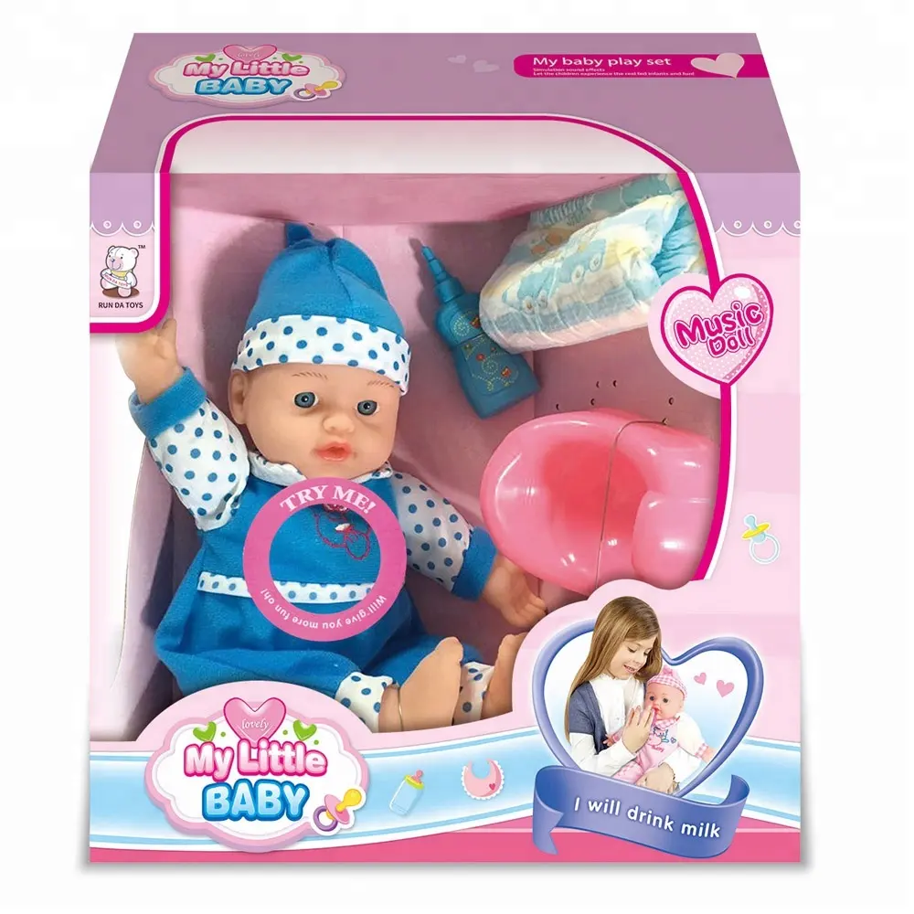 Cute 12 inch musical doll play set ten sound of music dolls with ic for kids