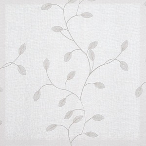 Floral leaf embroidery curtains Faux linen curtains Rod f - Product Image 4