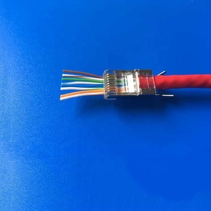 <span class=keywords><strong>RJ45</strong></span> kết nối vàng-mạ EZ loại 8P8C cat6A CAT7 mạng FTP cắm PVC Modular cắm đồng che chắn <span class=keywords><strong>RJ45</strong></span> cáp kết nối - Product Image 4