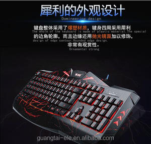 Gaming Teclado Mecánico Anti-ghosting con cable Luminoso teclado para juegos mecánicos con Interruptor Azul Rojo Negro Backli - Product Image 5