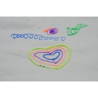 T-shirt blanc de peinture en coton, haut de gamme, à la mode, bricolage,