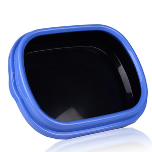 Semi closed plastic environmental petty cat litter box toilet flushing with Scoop - Product Image 4