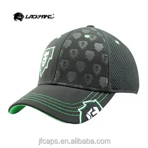 黑色压花和印花网眼面料新 2014 美丽的棒球和高尔夫球帽子和帽子阿里巴巴中国
