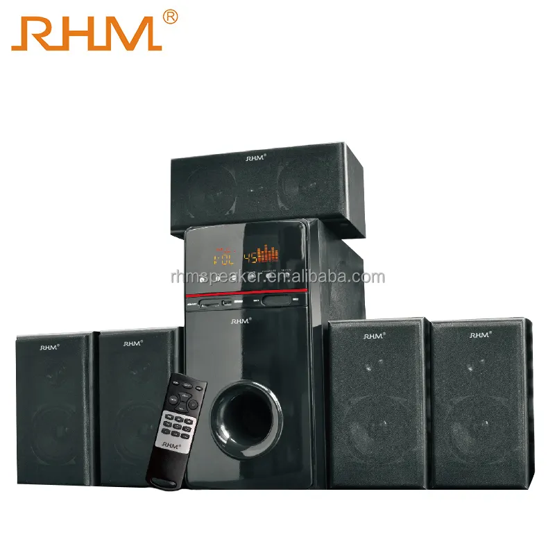 5.1 Channel Speaker System Surround Sound Speaker Home HiFi Audio Music Speaker RM-AV200K