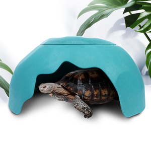 NOMOY PET gros bon <span class=keywords><strong>prix</strong></span> grand reptile cachette grotte abri avec trois plats en céramique NA-17 - Product Image 6