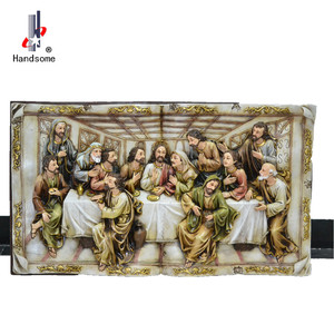 Vente en gros <span class=keywords><strong>de</strong></span> statue <span class=keywords><strong>de</strong></span> la cène en polyrésine sculpture religieuse figurine en plastique peinte en <span class=keywords><strong>fibre</strong></span> <span class=keywords><strong>de</strong></span> <span class=keywords><strong>verre</strong></span> personnalisable pour l'artisanat extérieur - Product Image 2